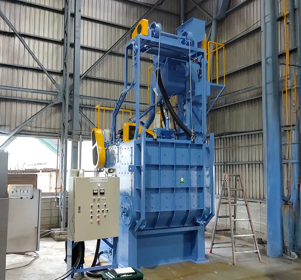 T-1300:タンブラー型ショットブラスト機